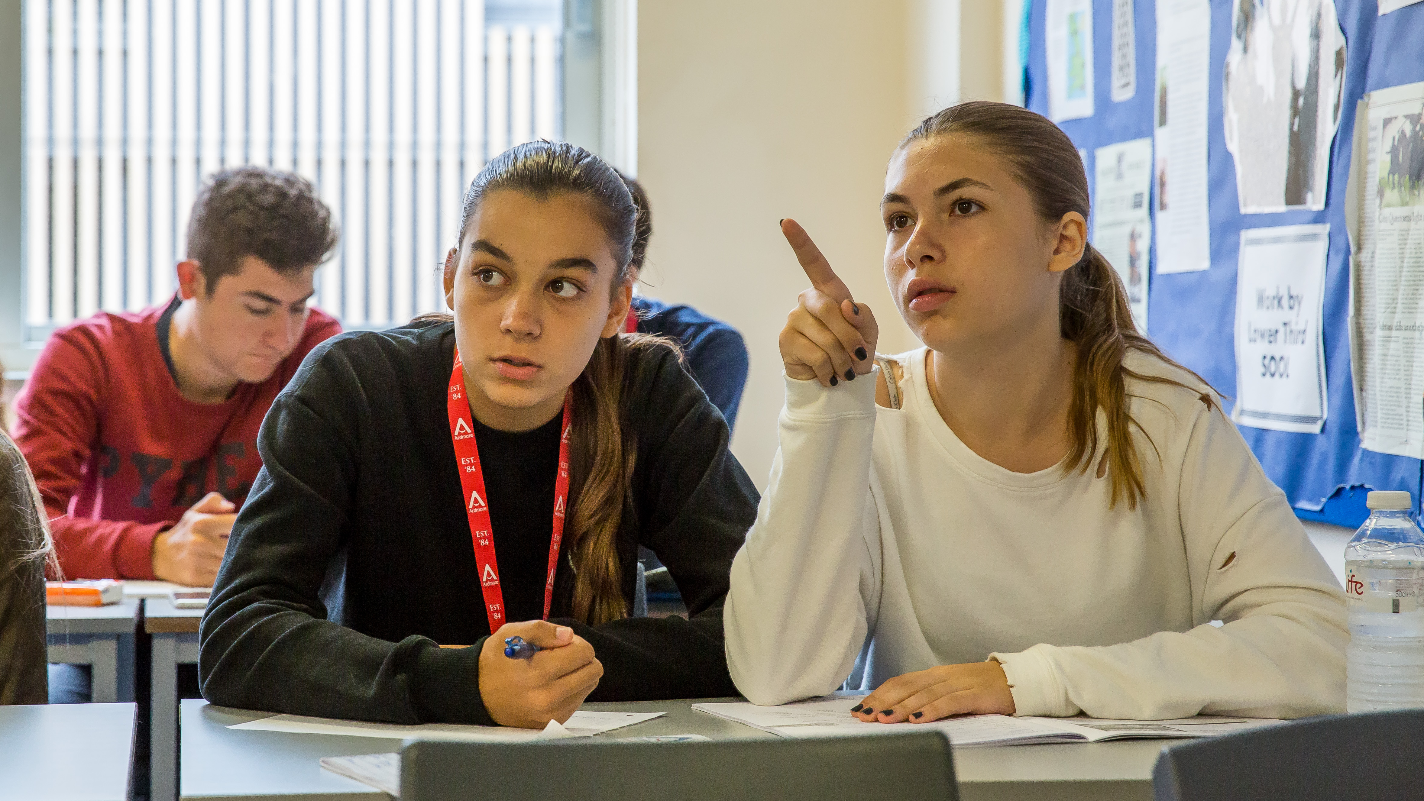 Students during a lesson