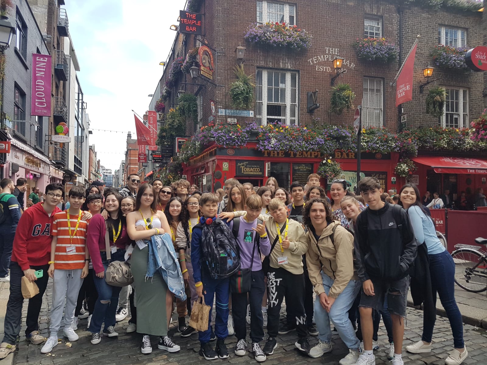 Students during trip to Dublin