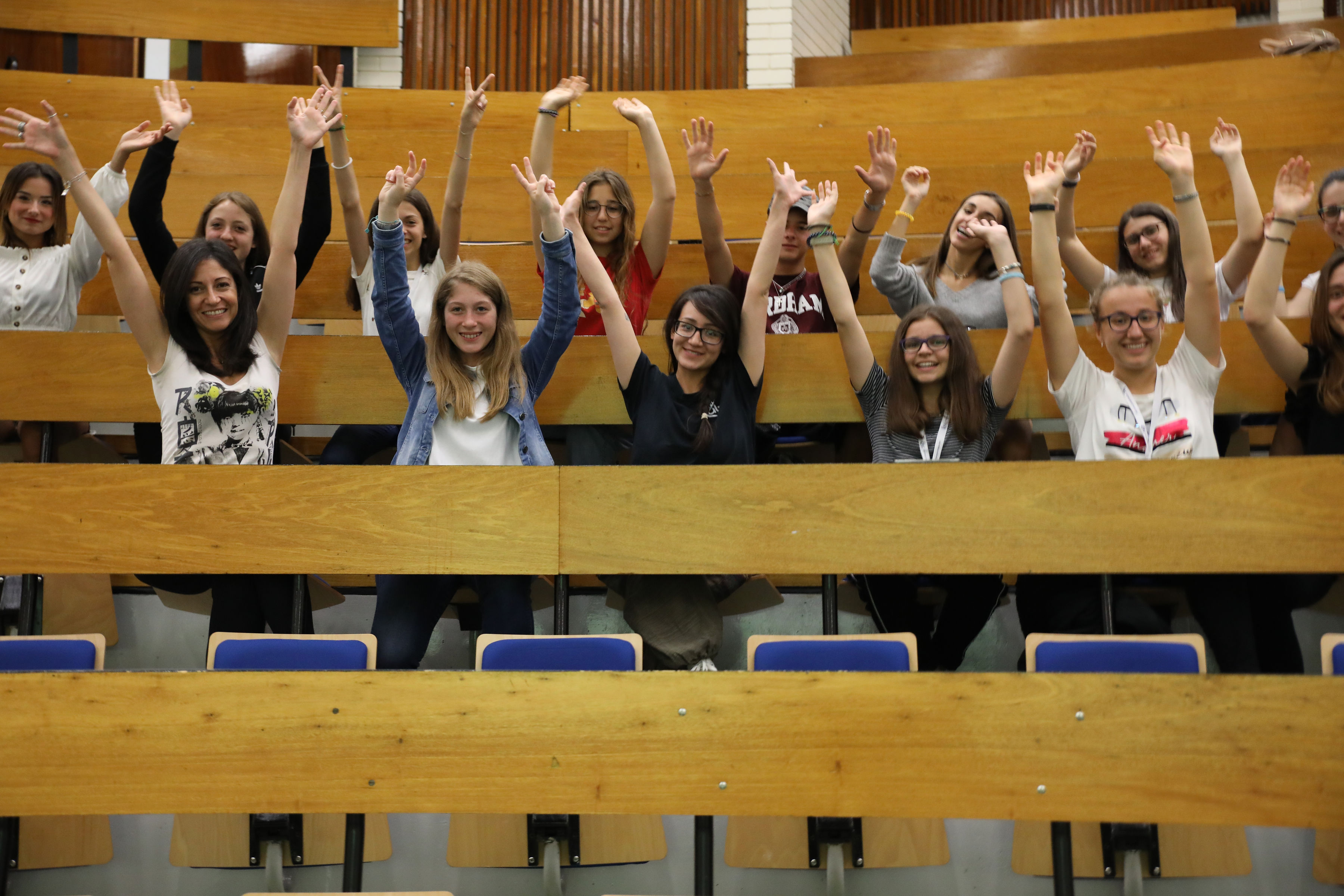 Students in a classroom