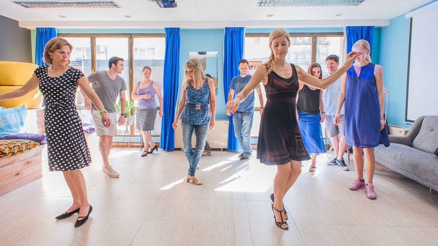 A dancing lesson