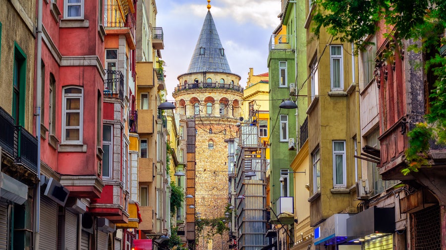 Istanbul Historic Center featuring Galata Tower, historic buildings in Turkey