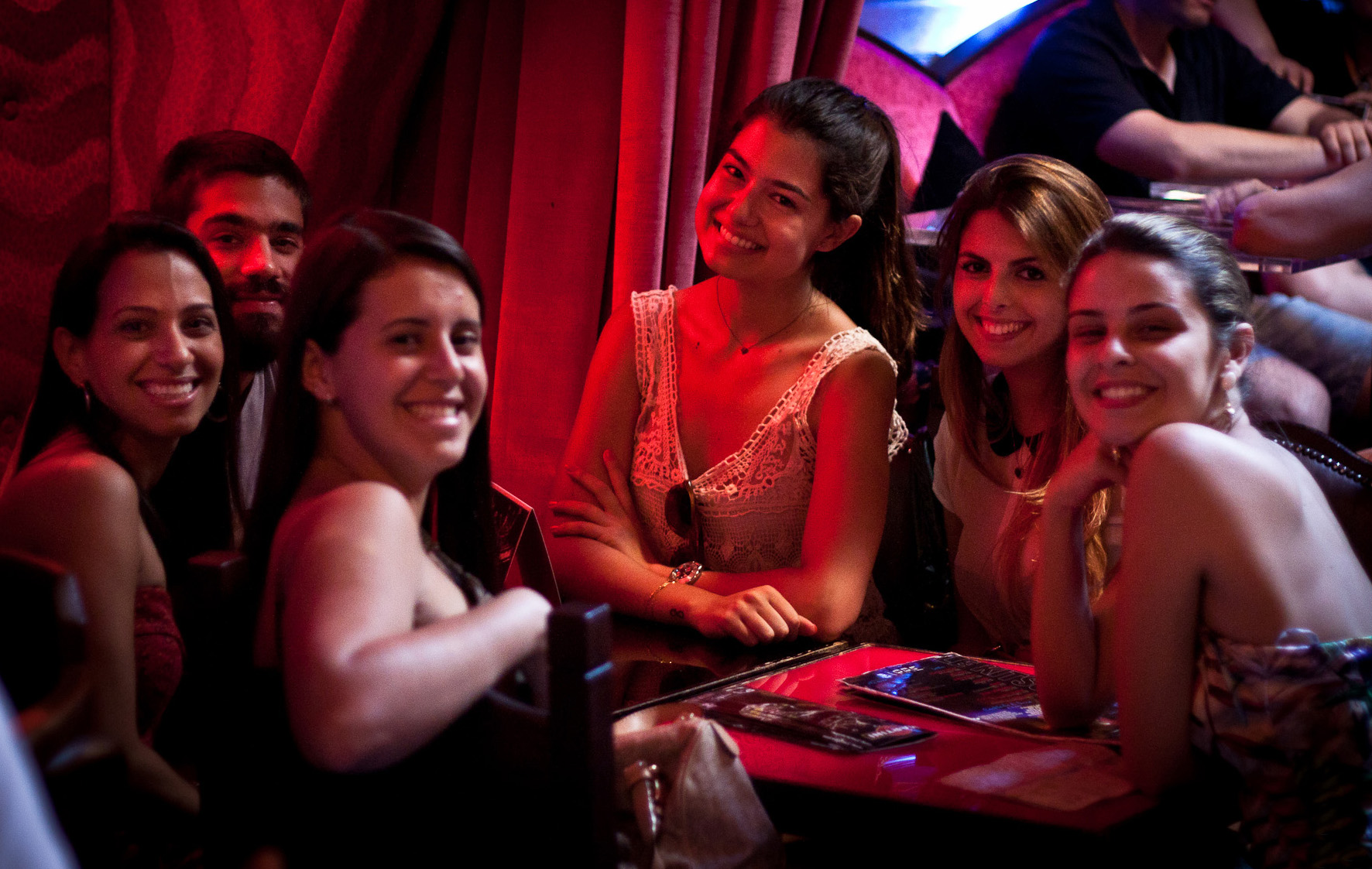 A group of students during a party