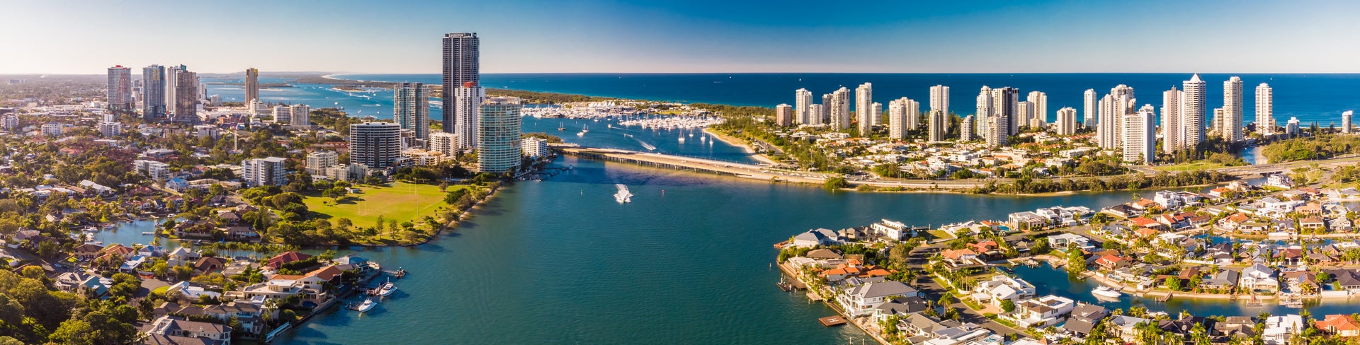 Aerial view of Gold Coast, Australia
