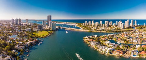 Aerial view of Gold Coast, Australia