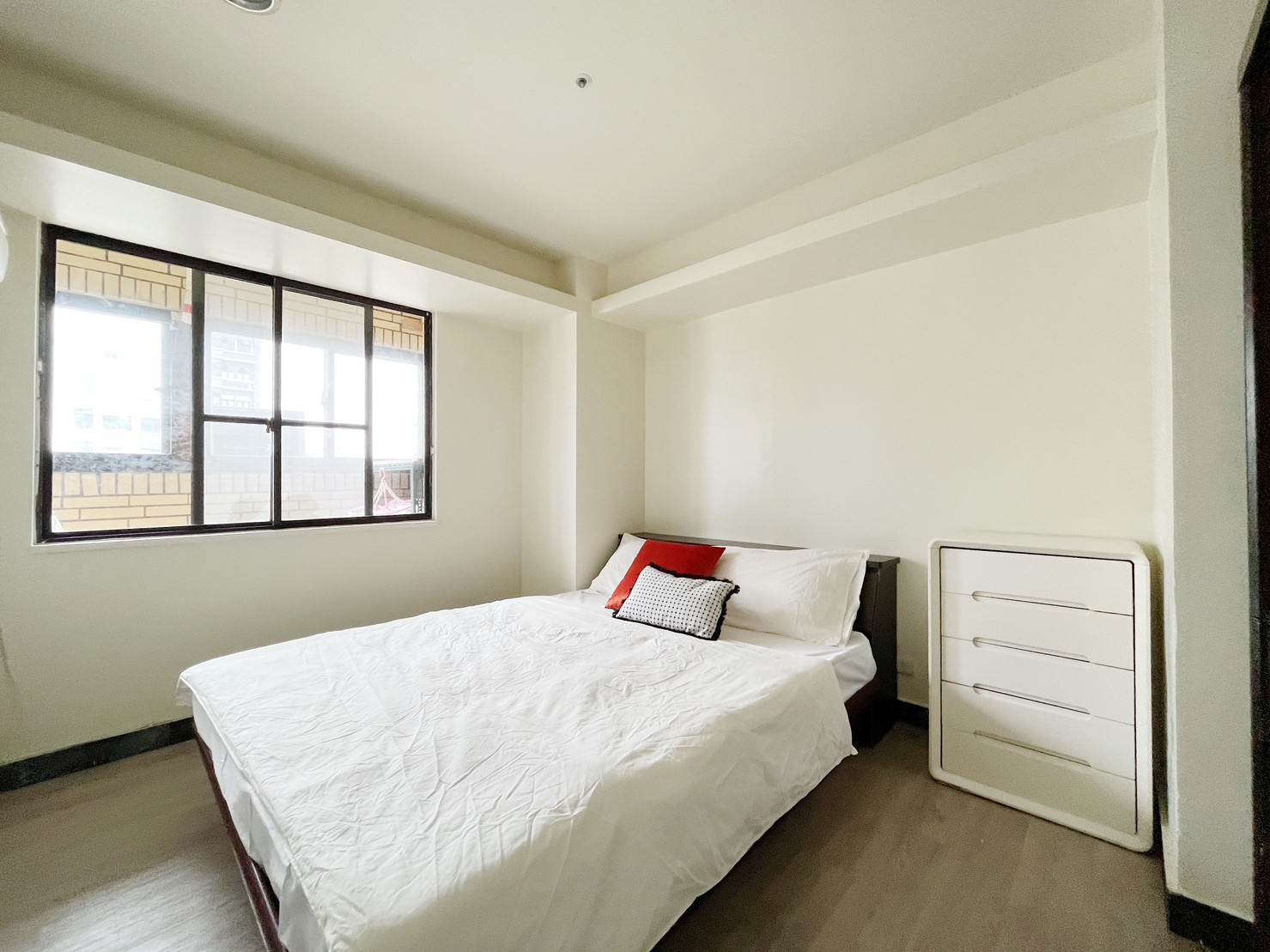 Bedroom at the shared apartment in Taipei