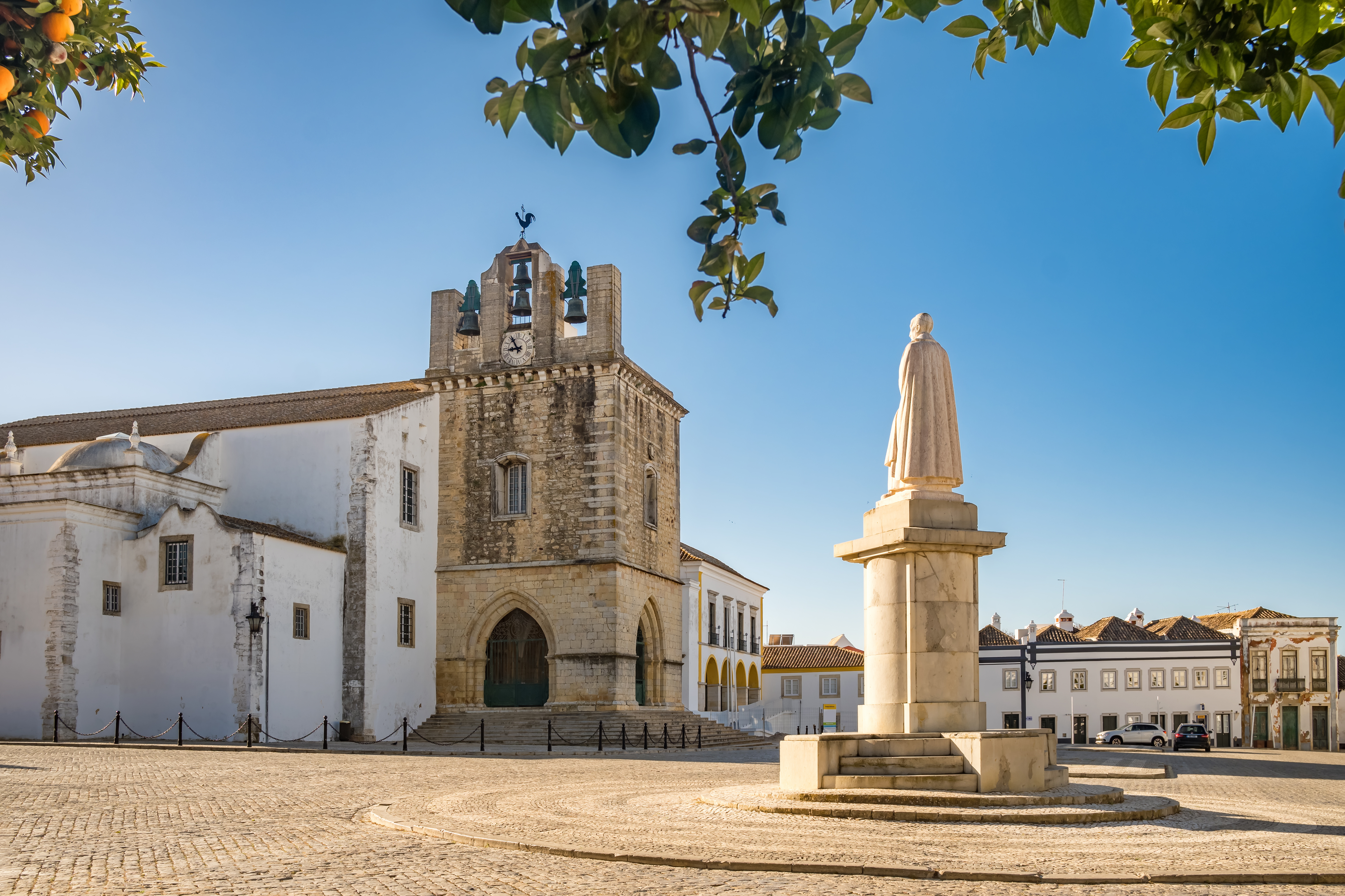Old Town (Cidade Velha )featuring  Arco da Vila in Faro, Portugal