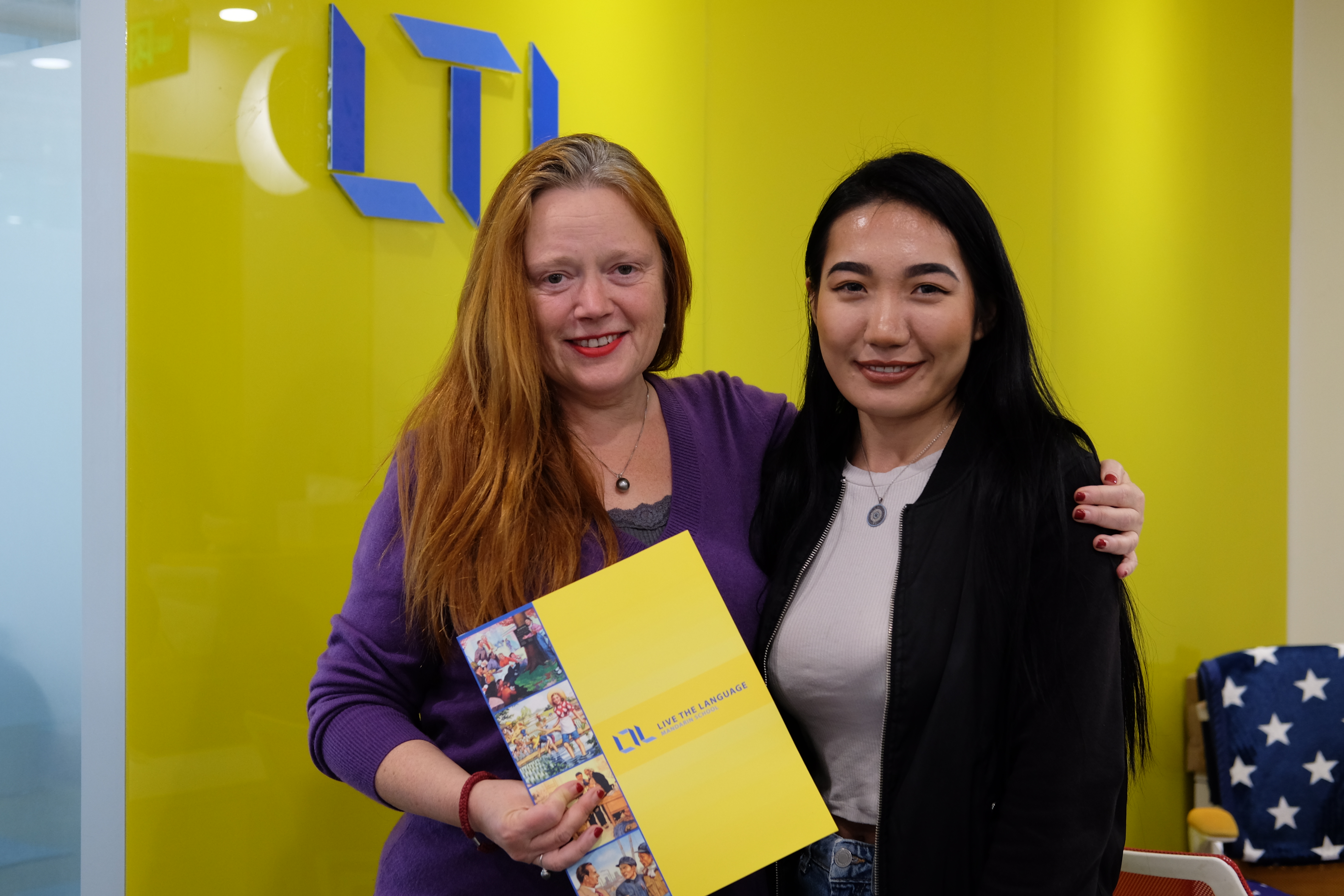 Two students at LTL Beijing