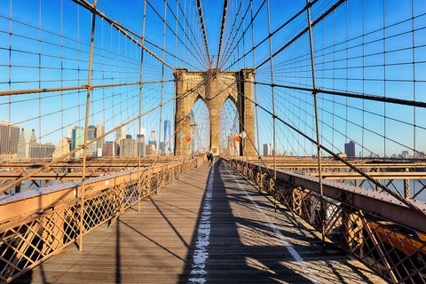 Brooklyn bridge in New York city, Manhattan