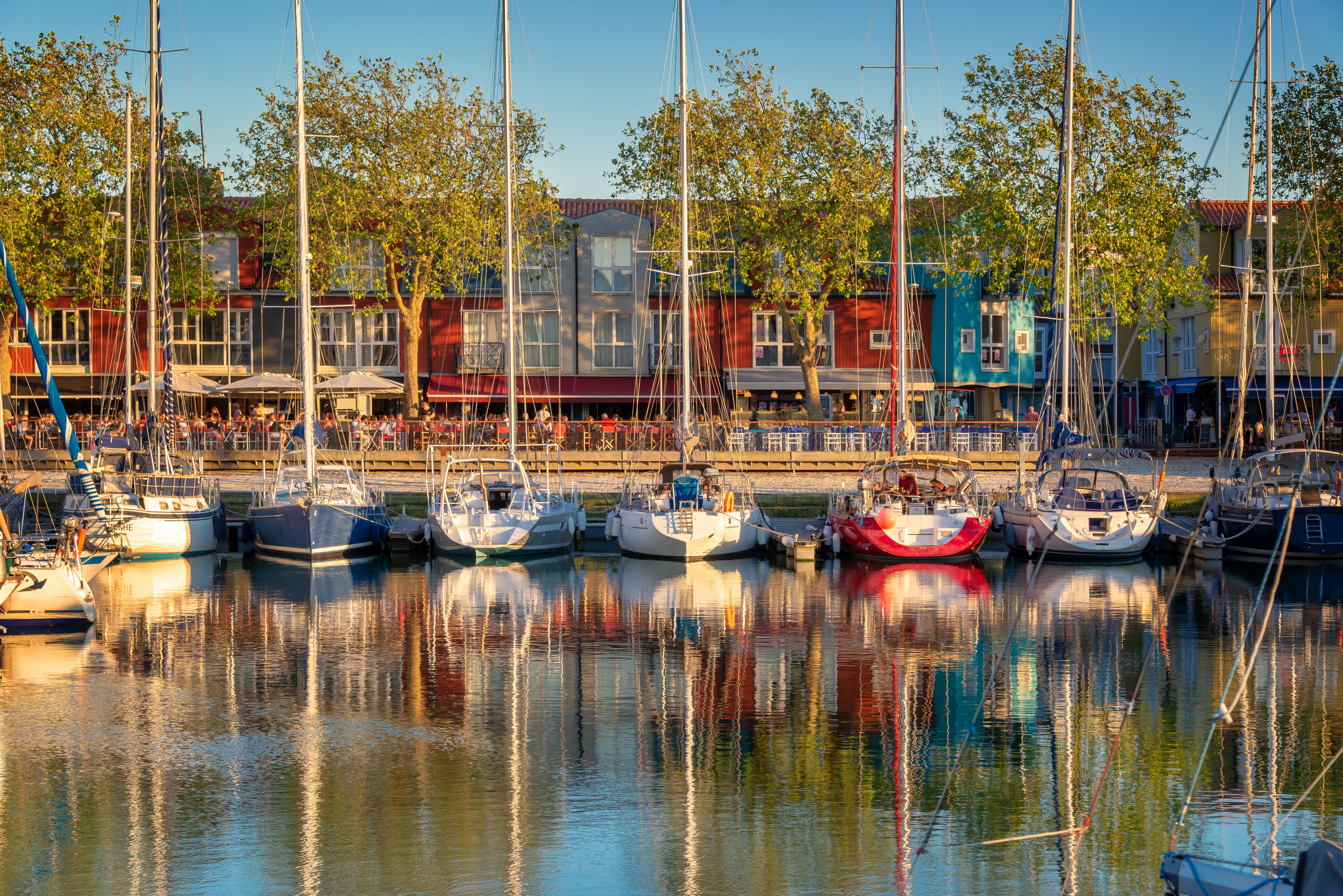 Boats at the harbour of La Rochelle, France