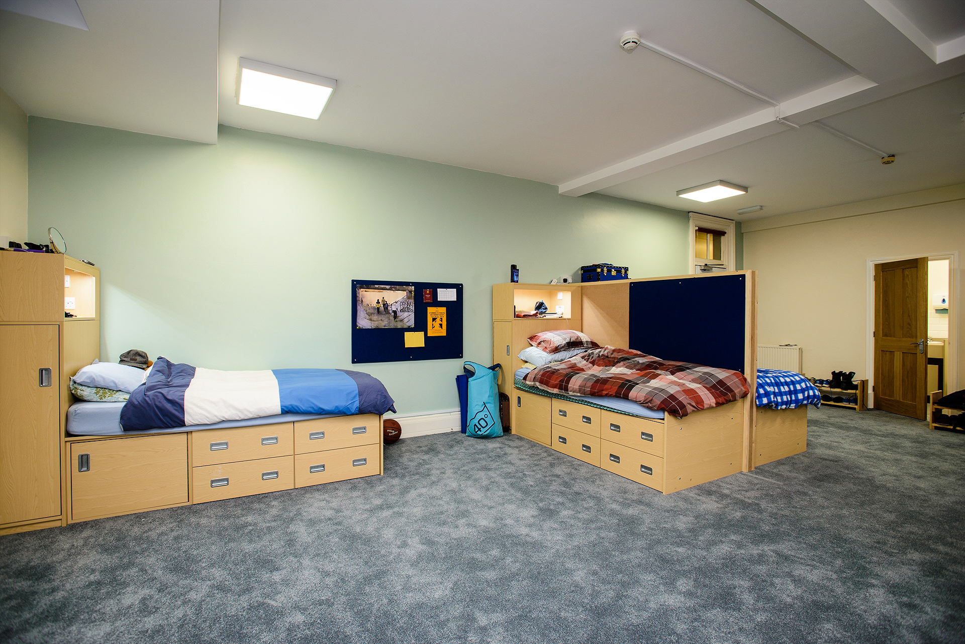 Shared bedroom at the Wales Summer Programme residence