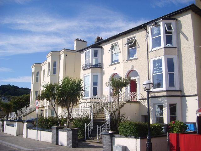 School building exterior view