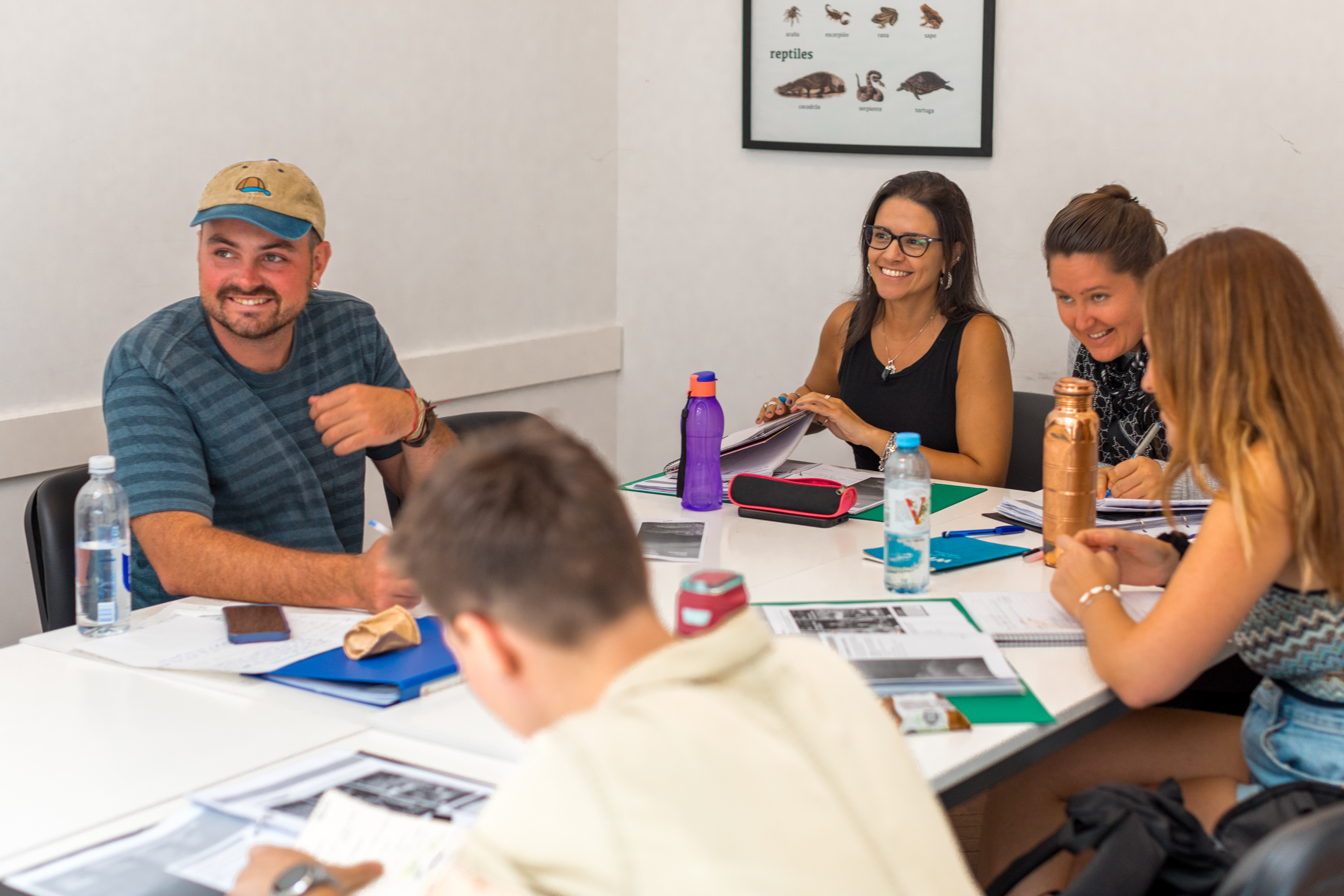 A group of students during a lesson