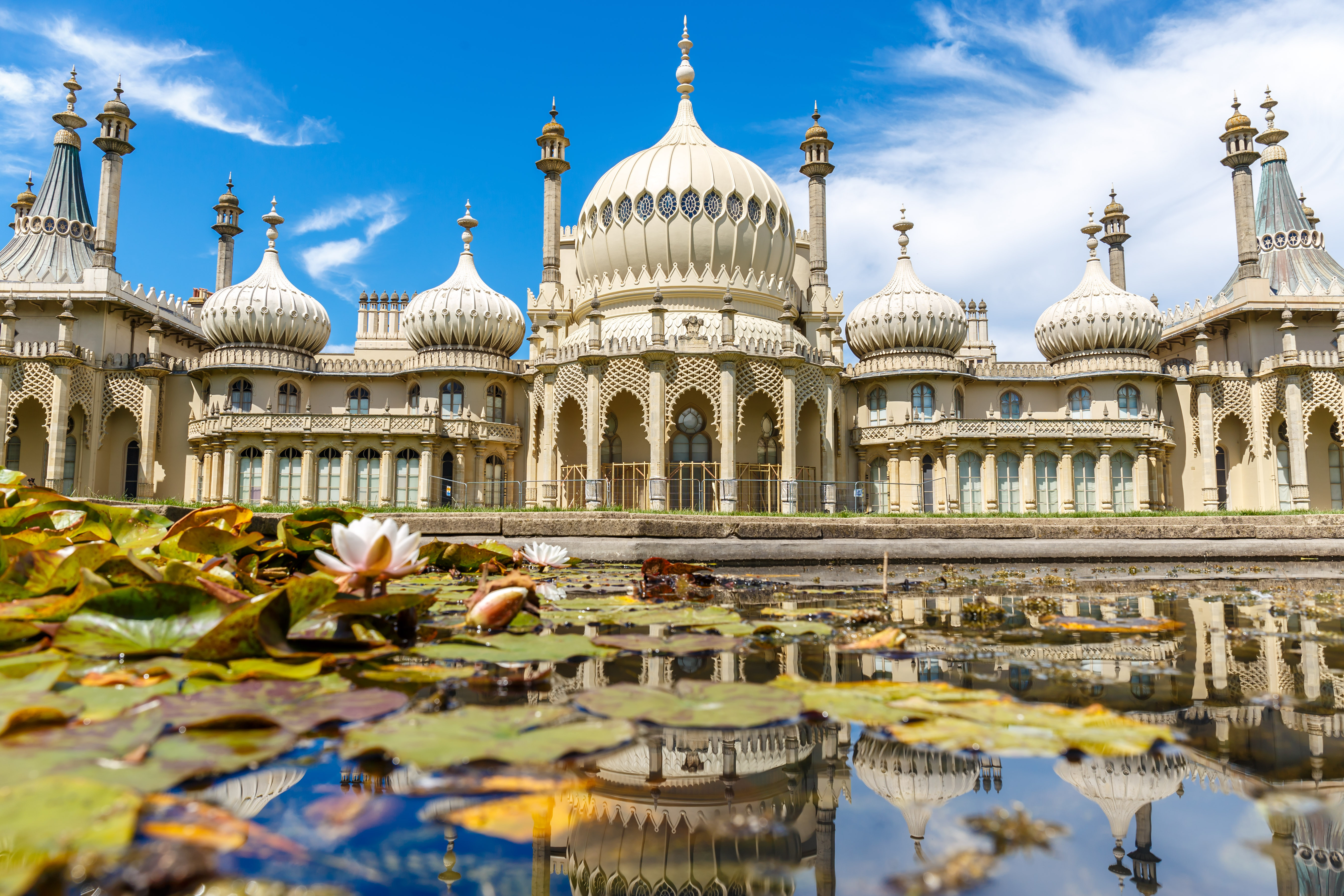 Royal Pavilion in Brighton, England with its distinctive Indo-Saracenic architecture
