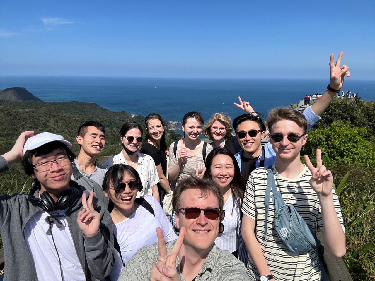 A group of students during an excursion