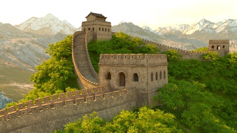 Great Chinese Wall at Beijing, China