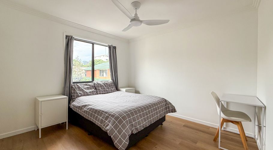 Bedroom at the Scarborough residence