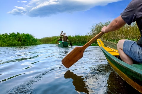Canoeing in Salvador, Bahia, Brasil