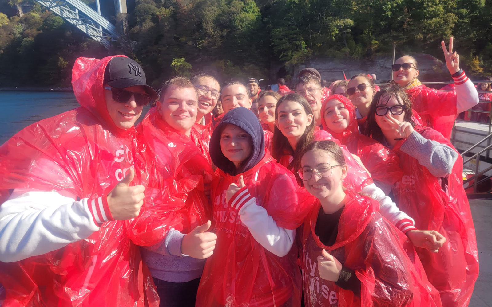 Students at Niagara Falls Excursion Toronto Summer Camp