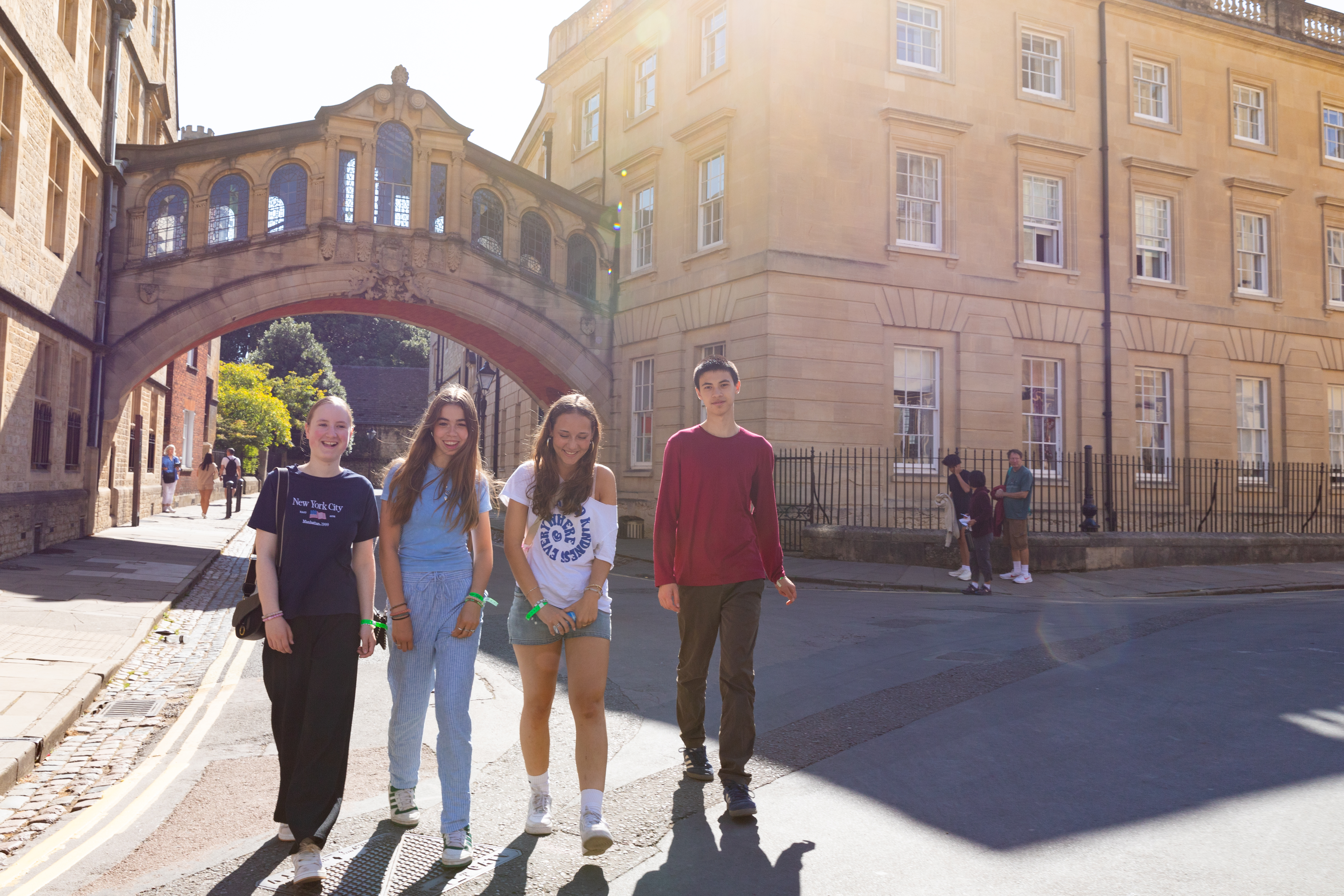 Students on excursion at Oxford Brookes University