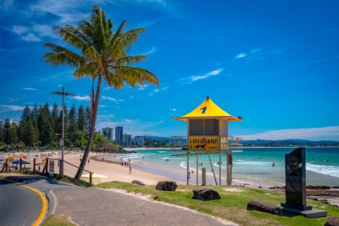 Seaside of the Gold Coast featuring white-sand beach and crystal blue water