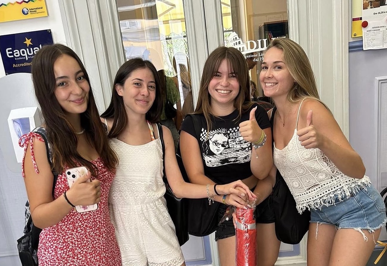 Four students at the International House Dilit Young Adults