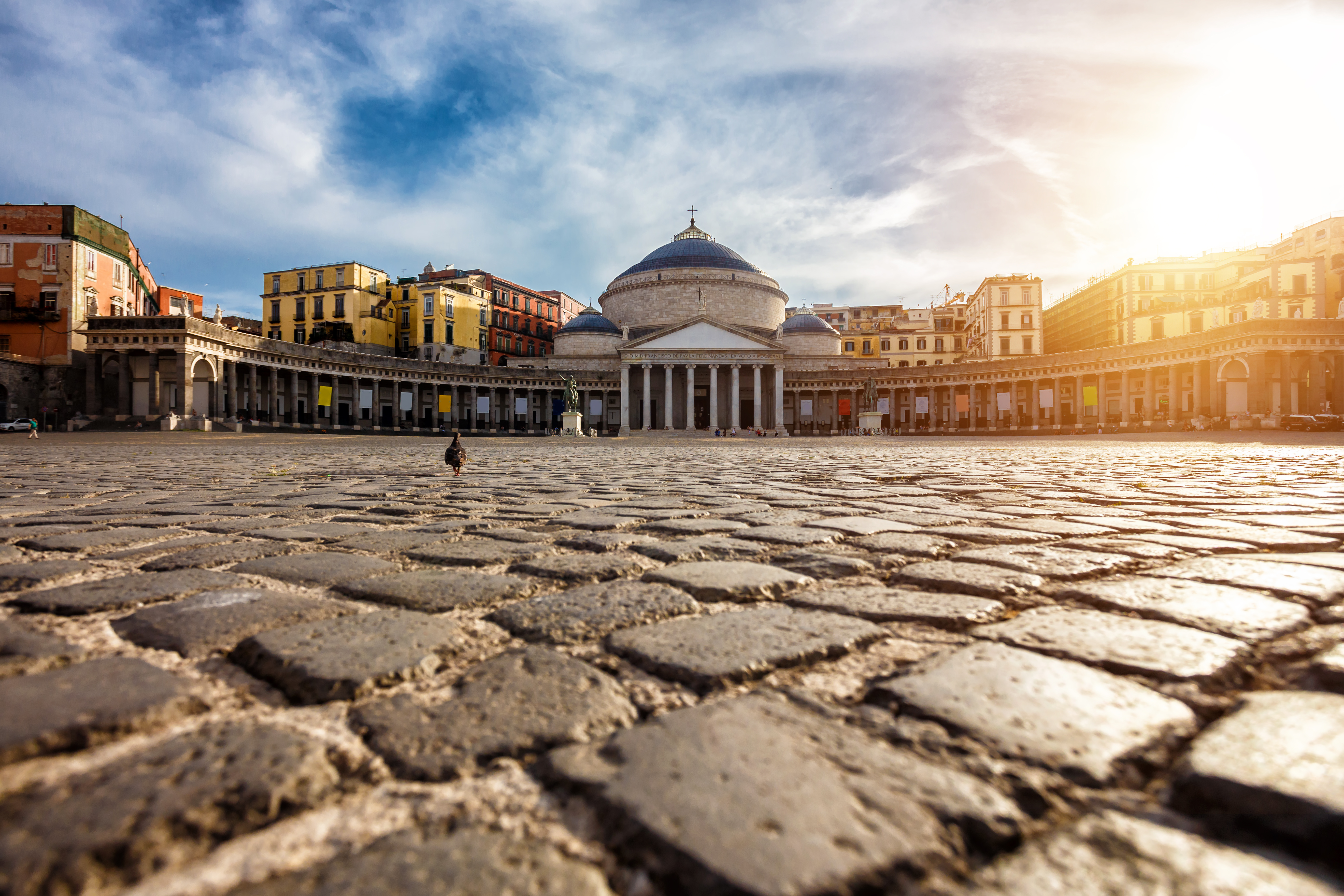 Piazza del Plebiscito in Naples, Italy