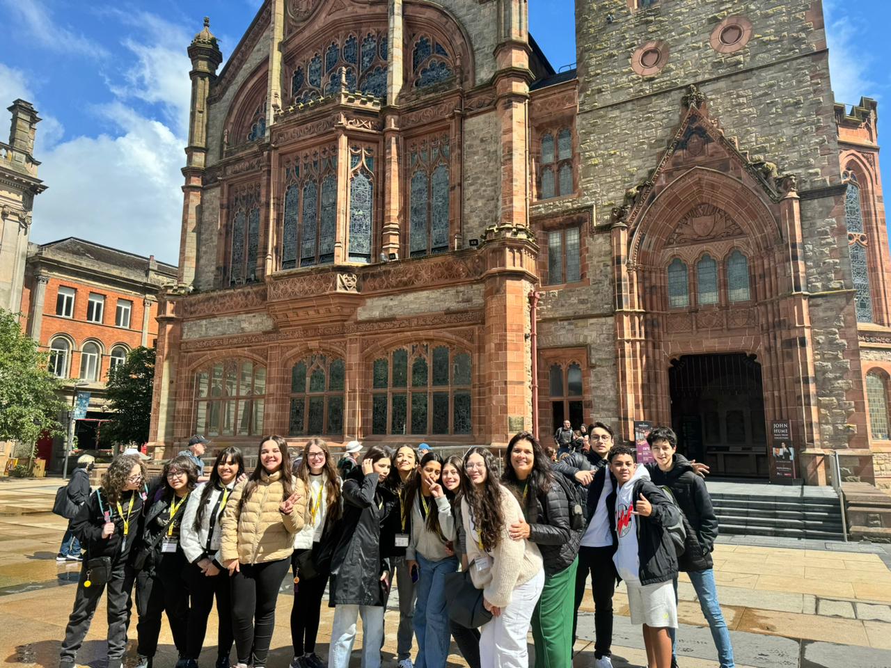 Students during excursion at Derry