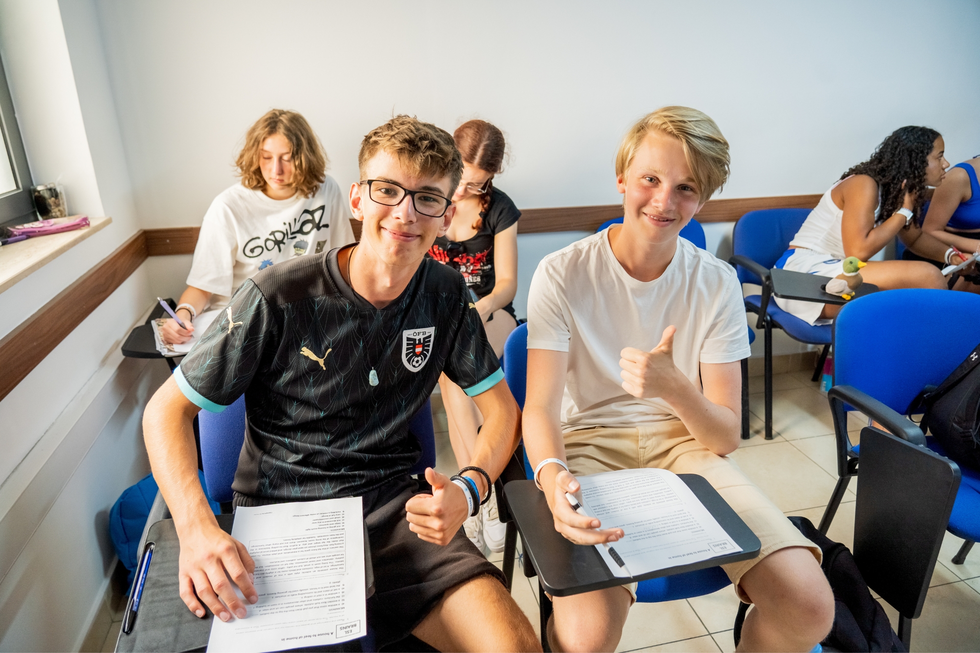 Students during a lesson at St. Paul's College