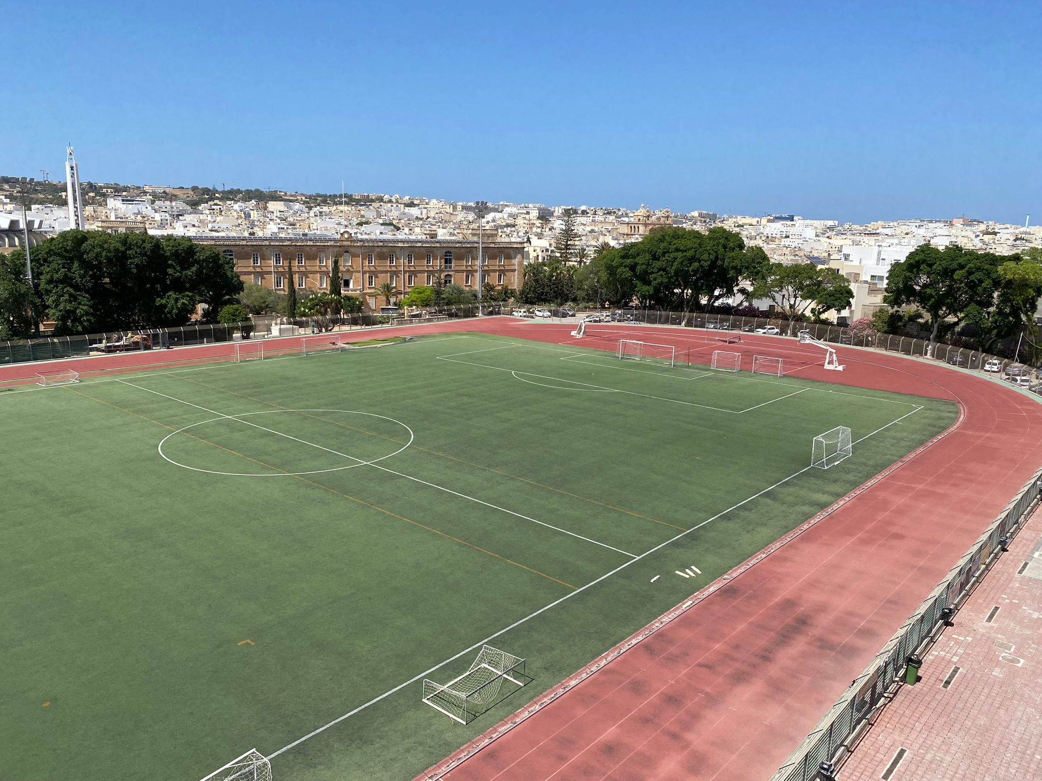 Track and football fields