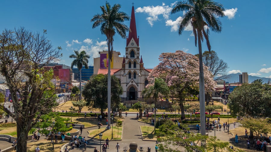 Historic Church in the center of San José,  Coronado, Costa Rica