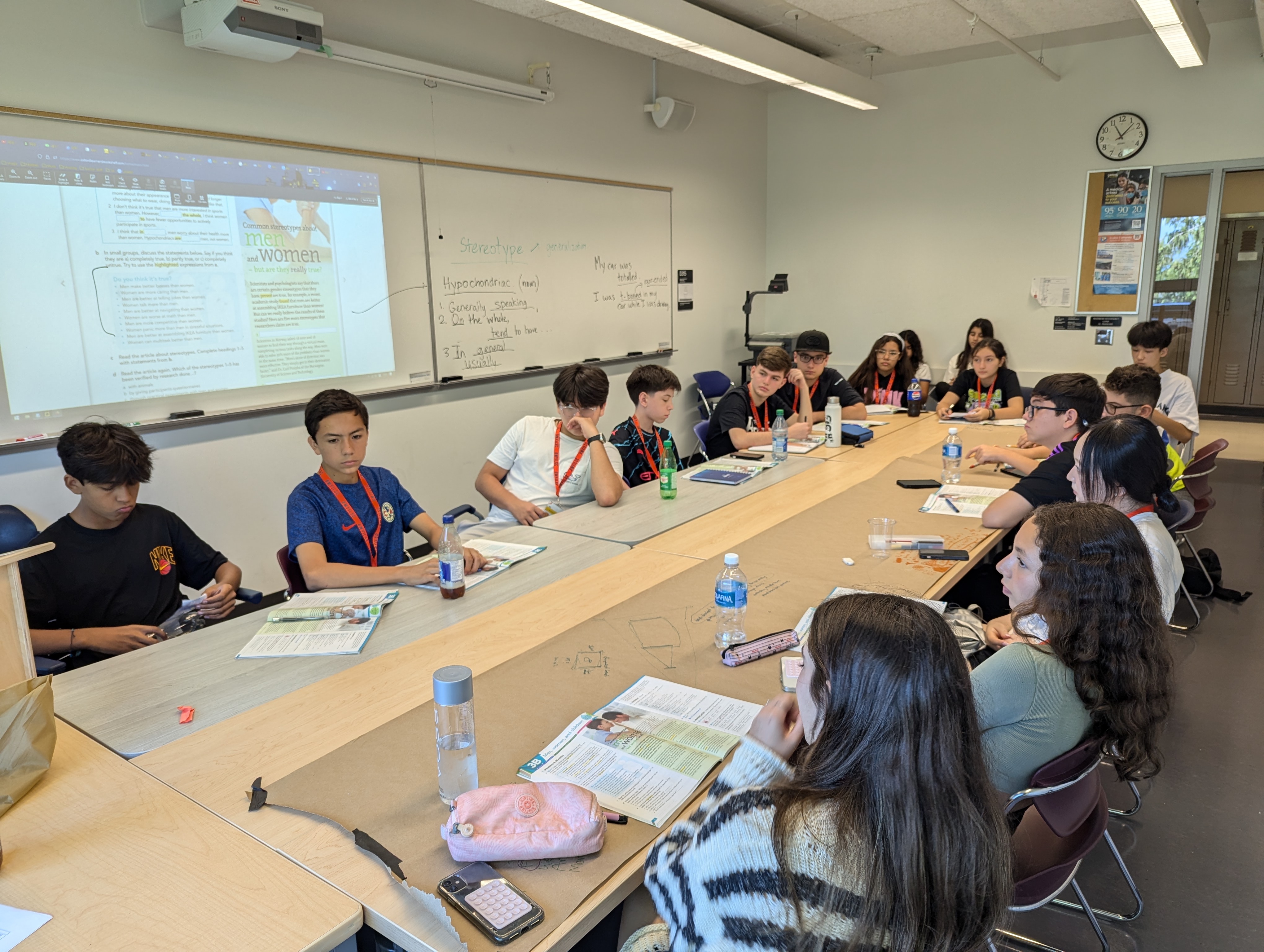 School classroom in Vancouver UBC