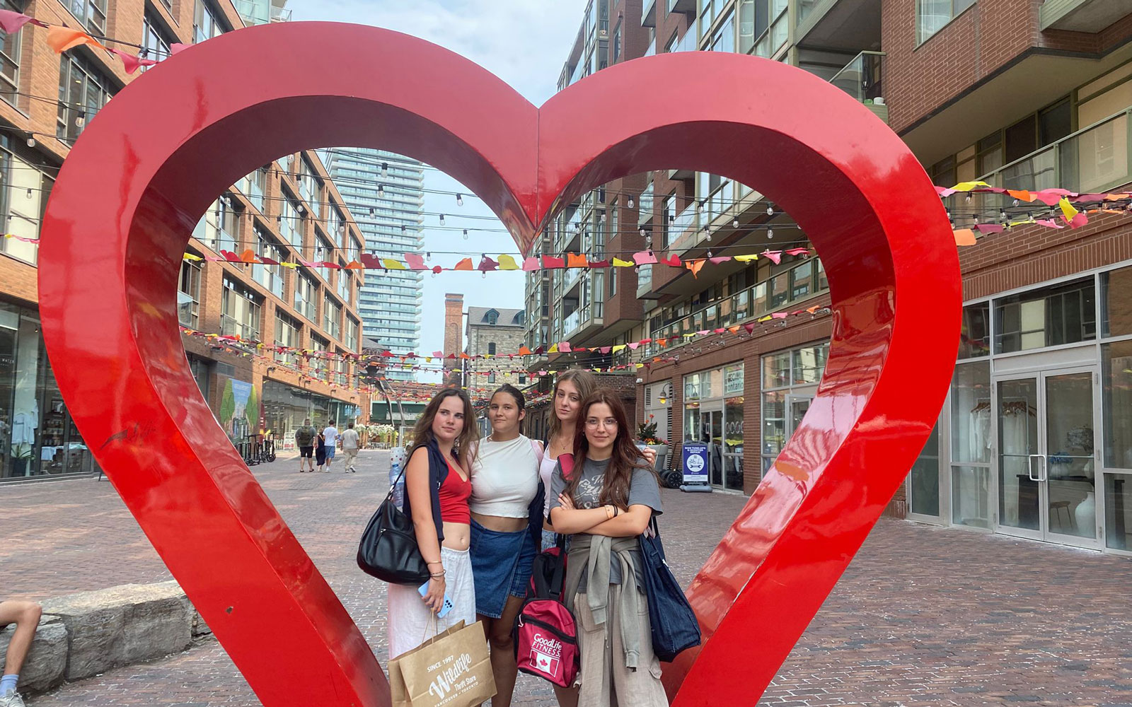 Students in the street of Toronto Summer Camp