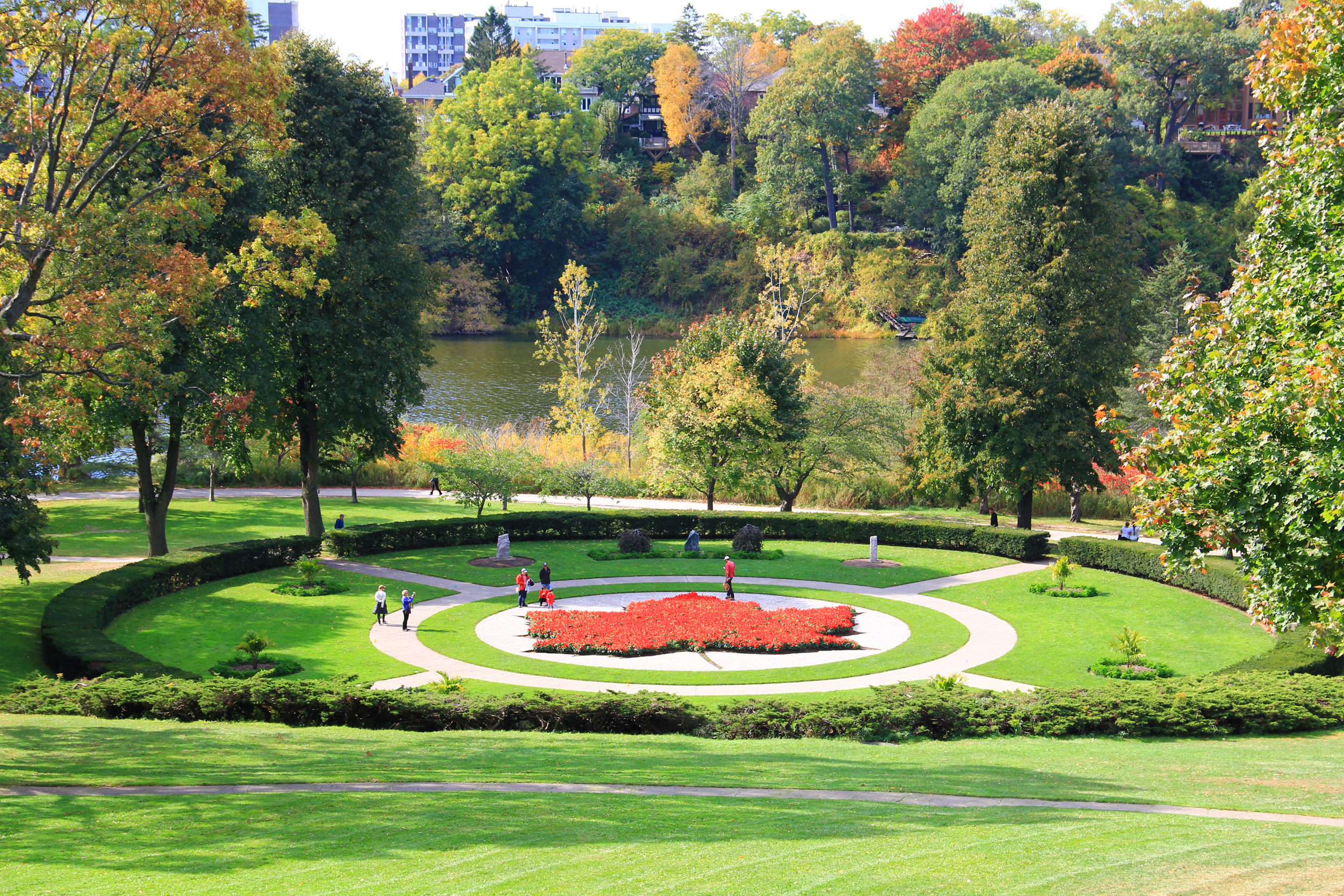 High Park in Toronto with its lush greenery, scenic walking trails, and tranquil ponds in Toronto, Canada