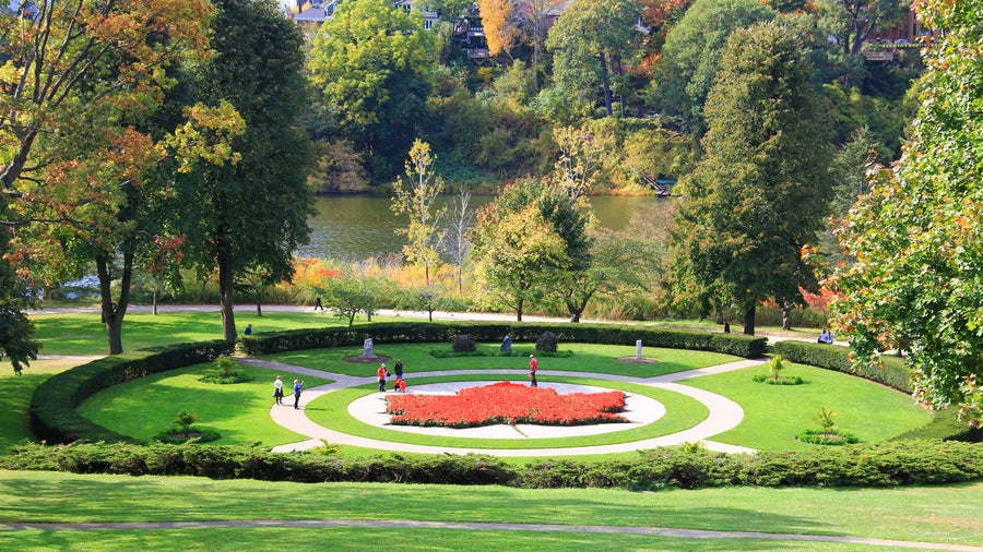 High Park in Toronto with its lush greenery, scenic walking trails, and tranquil ponds in Toronto, Canada