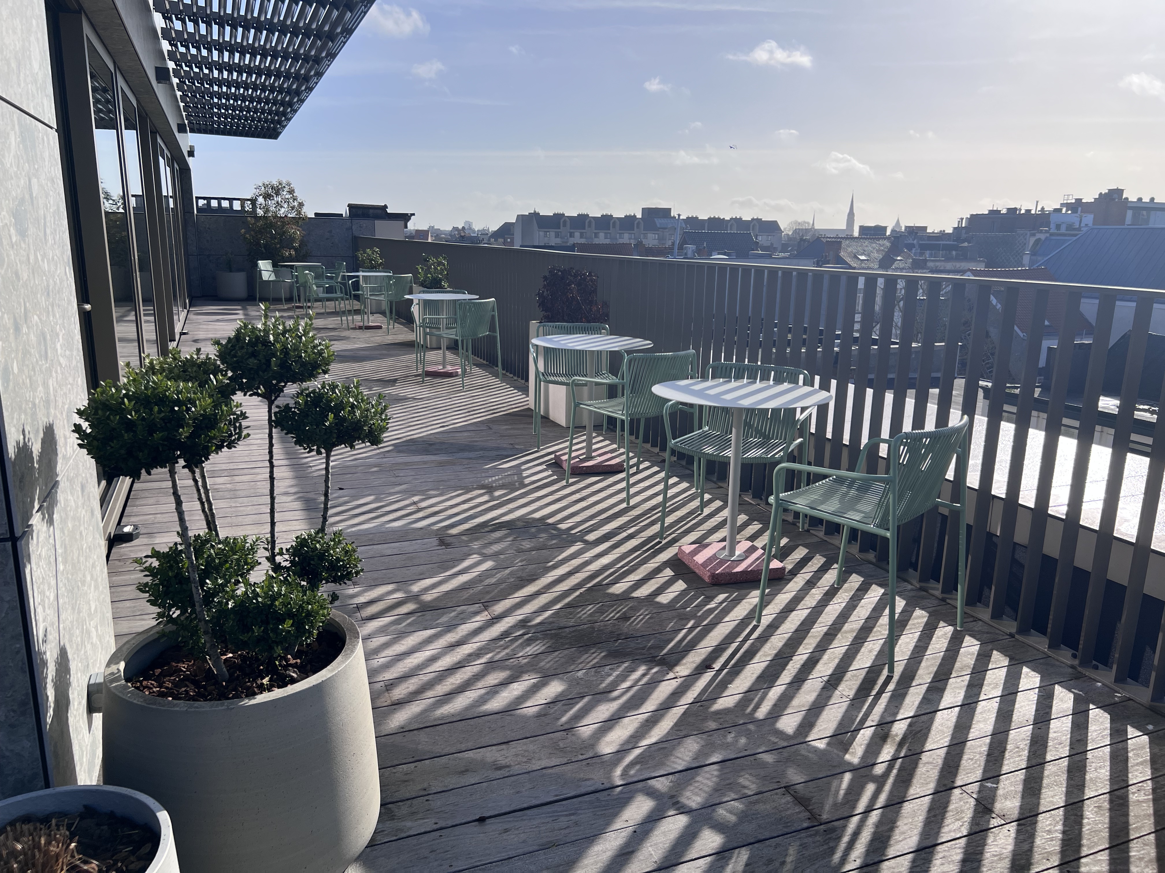 Rooftop terrace at LABS Antwerpen