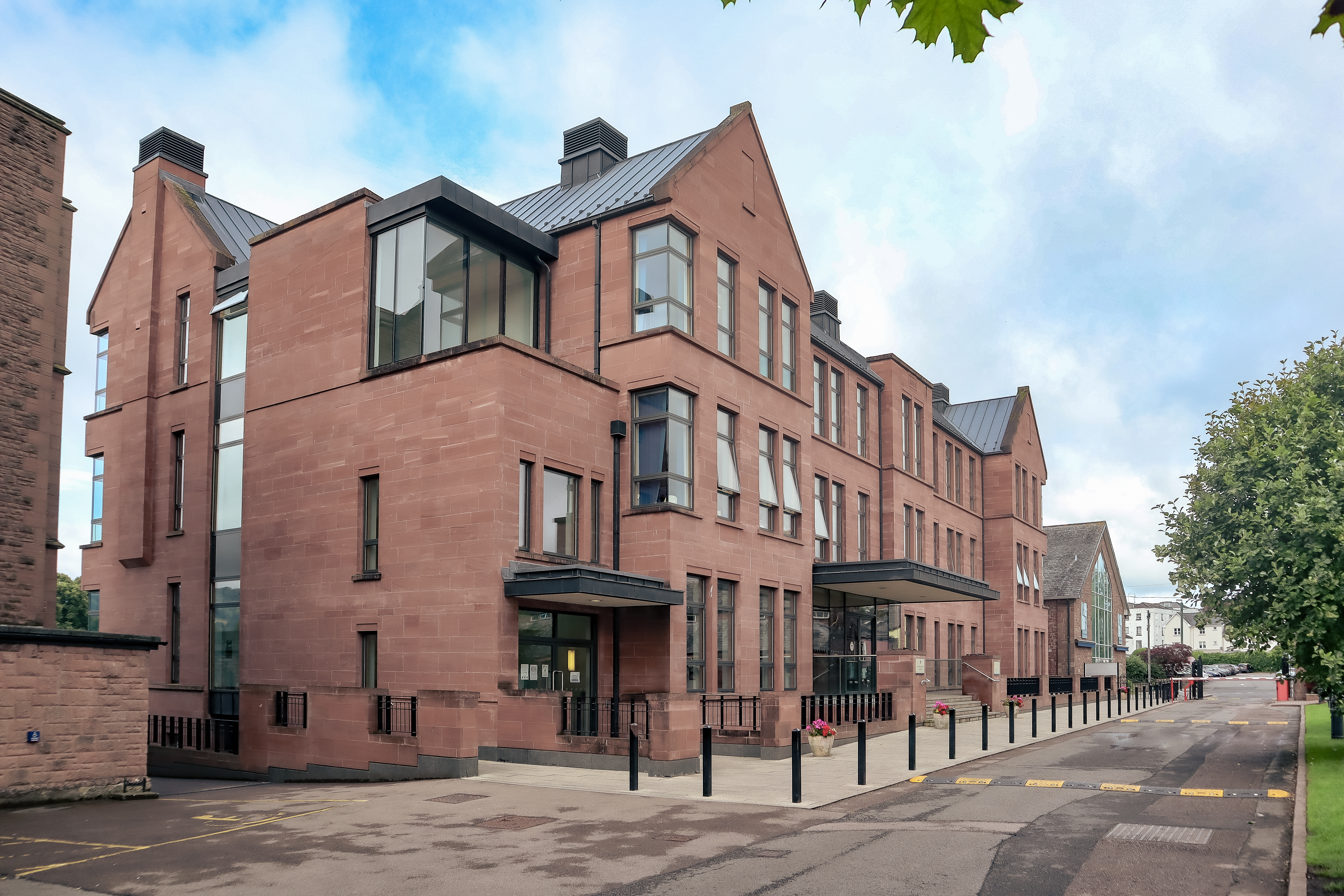 School building exterior view