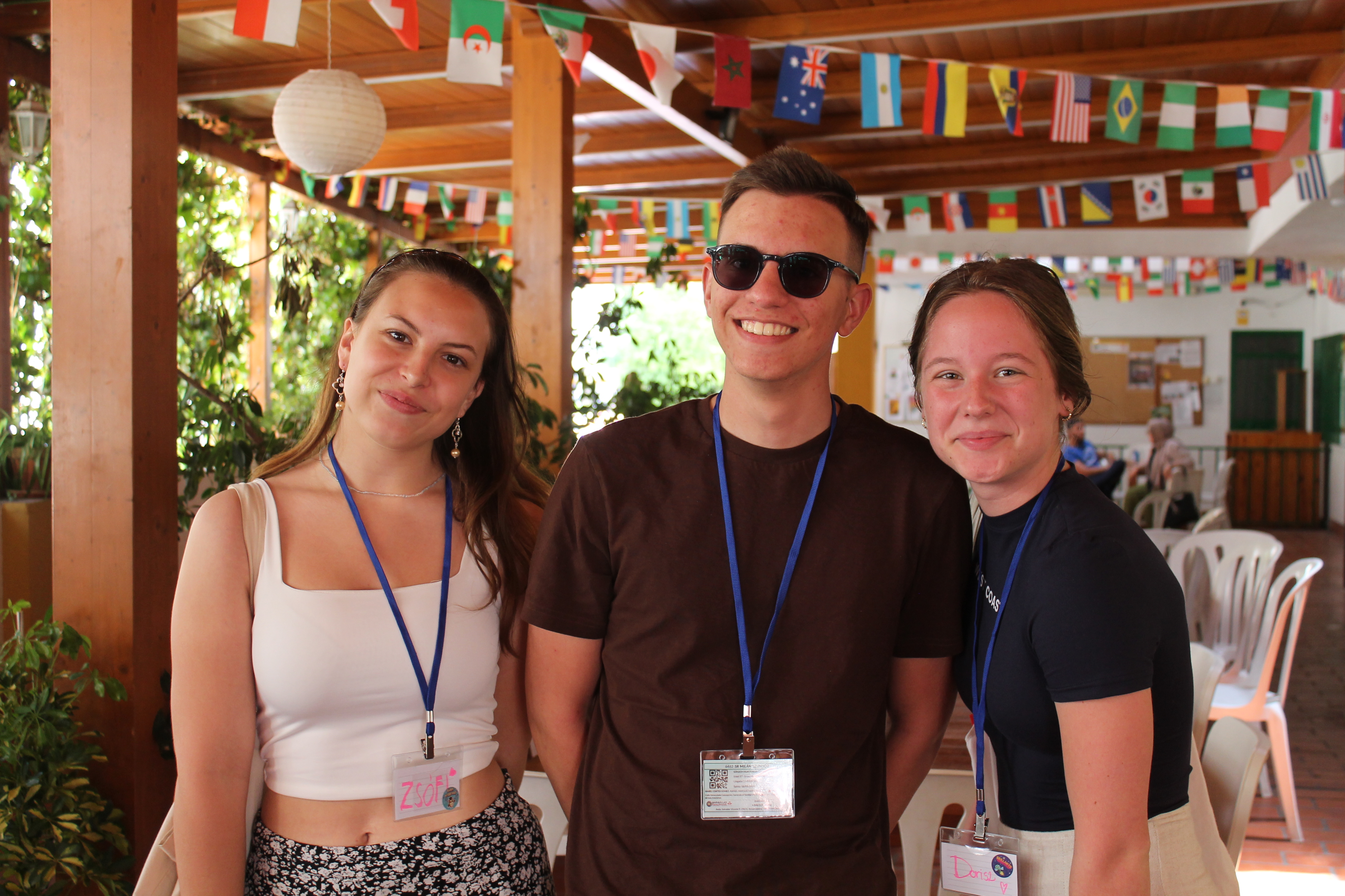 Students in the terrace