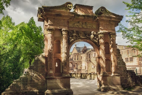 Historic Buildings in Heidelberg, Germany