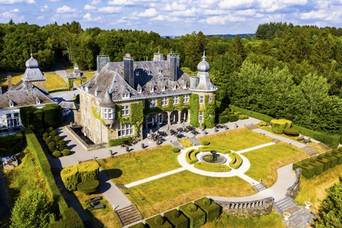 Manoir de Lébioles, castle‑style manor house with formal garden in Creppe, Spa, Belgium