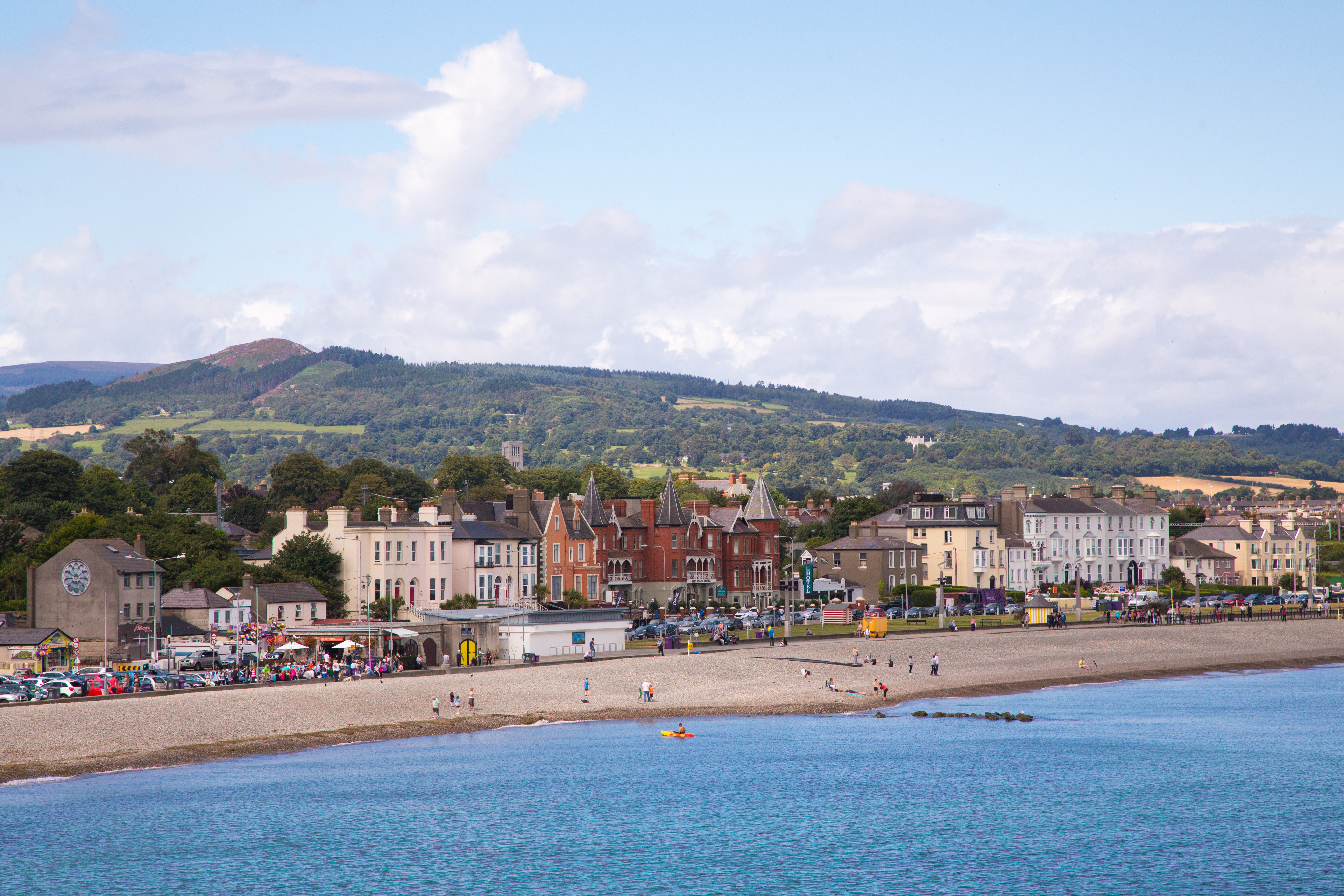 Bray coastline in County Wicklow, Ireland, with its a stunning seaside vista