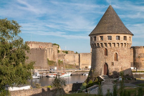 Historic Buildings in Brest City Center, France