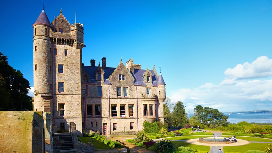 Belfast Castle with its stately elegance nestled on the slopes of Cave Hill in Northern Ireland