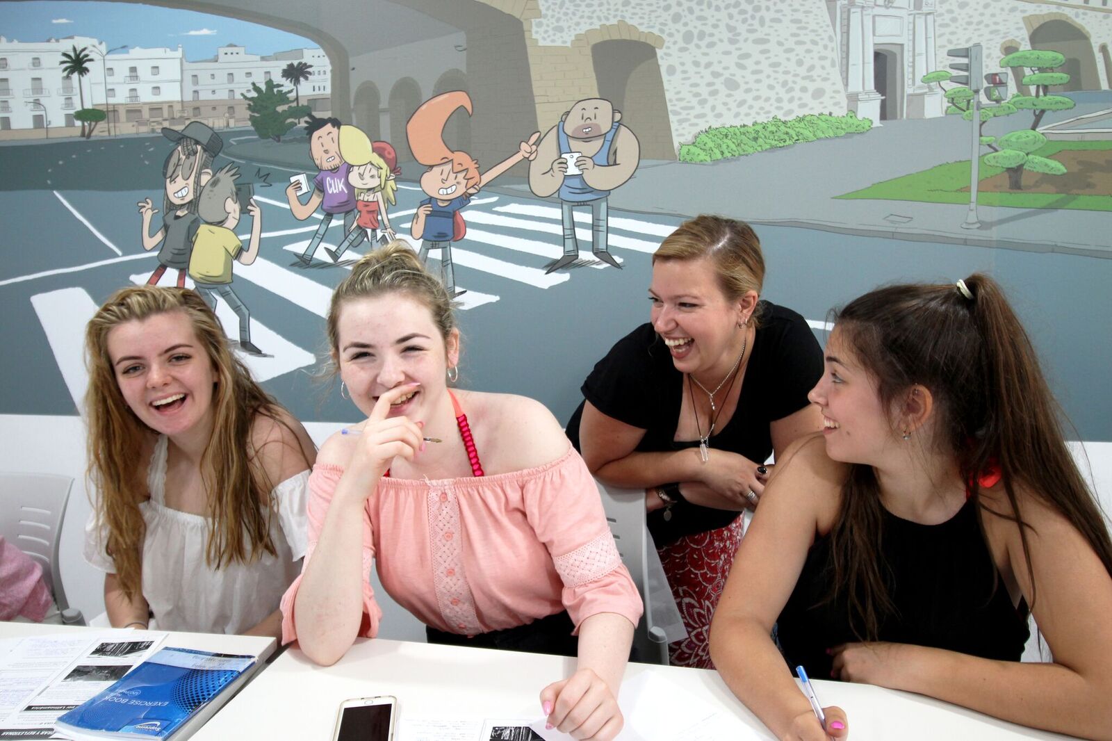 Students in class at CLIC Cadiz