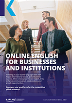 Online English for Businesses and Institutions brochure by Kaplan International Thumbnail