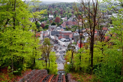 The charming town nestled in the Ardennes in Spa, Belgium