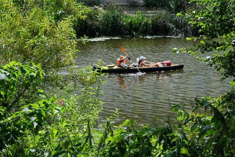 Canoeing at Lanthal River in Germany