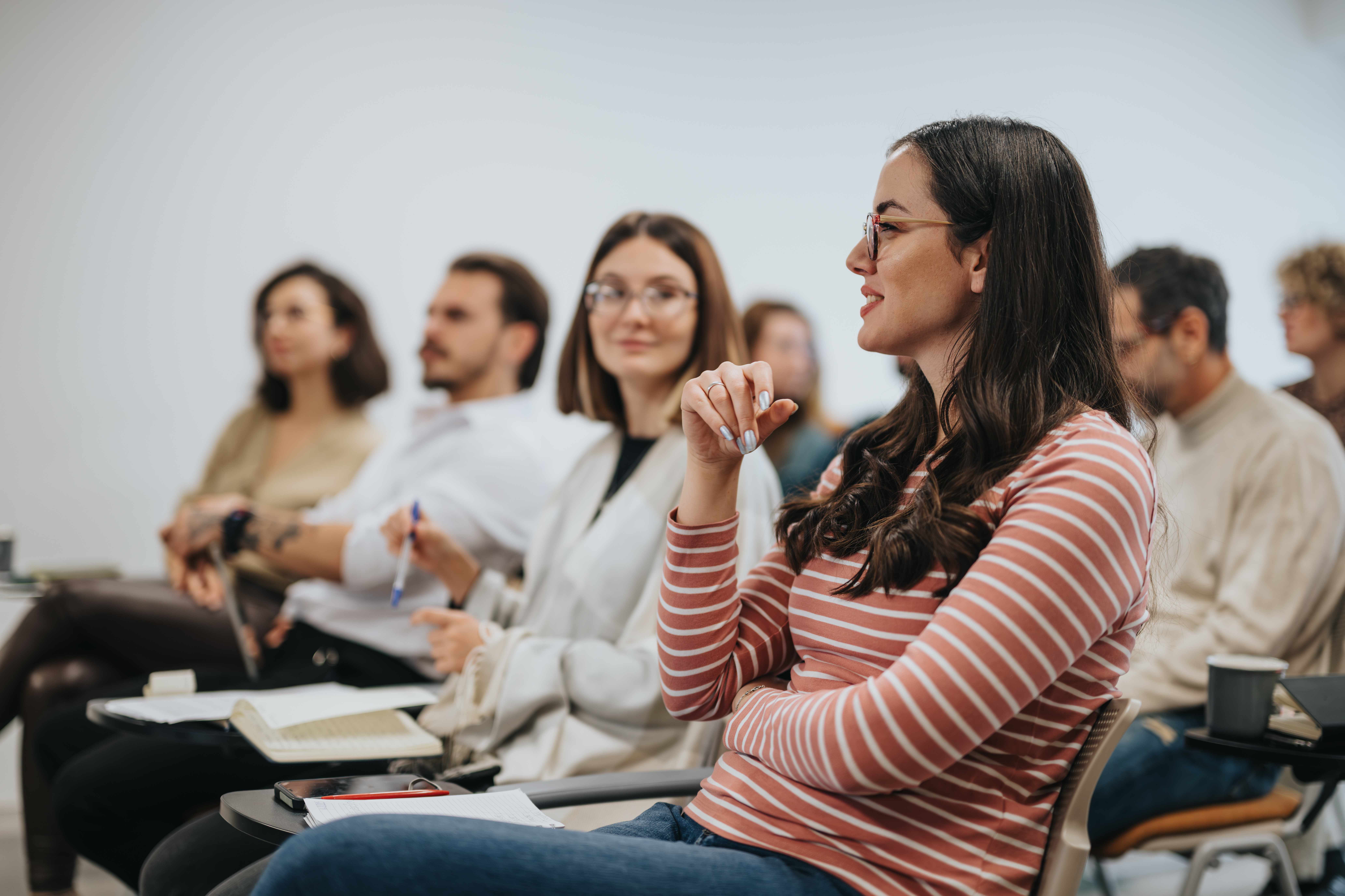 Classroom full of students during a lesson