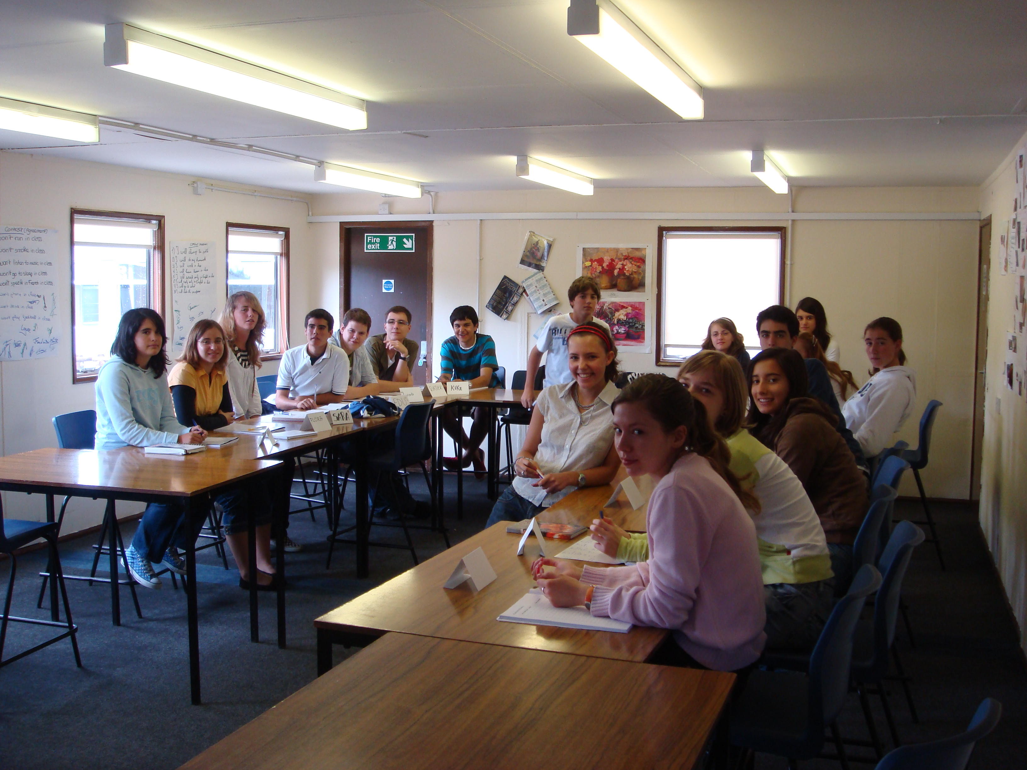 Group of students in class