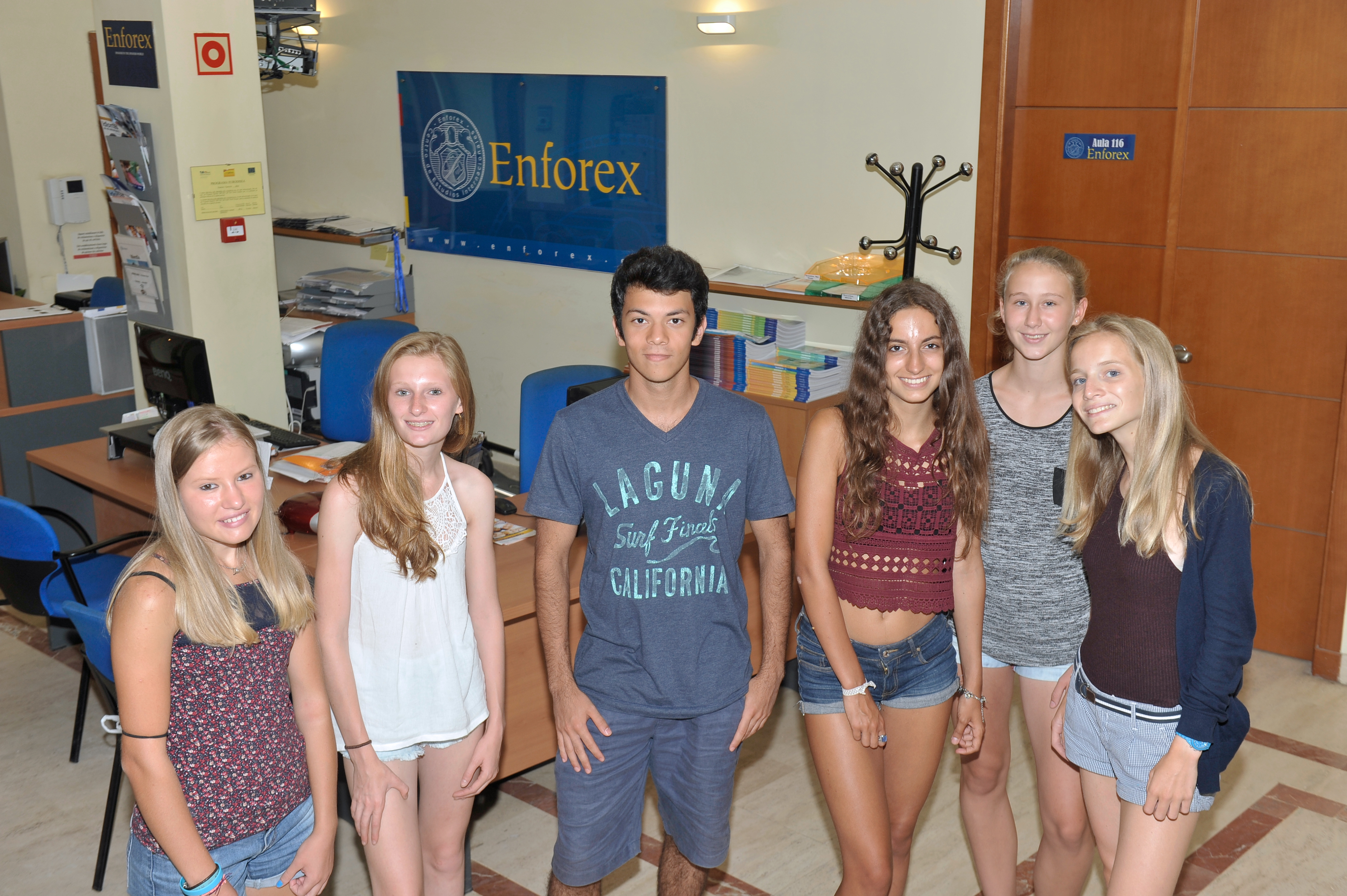 Group of students at Enforex Valencia