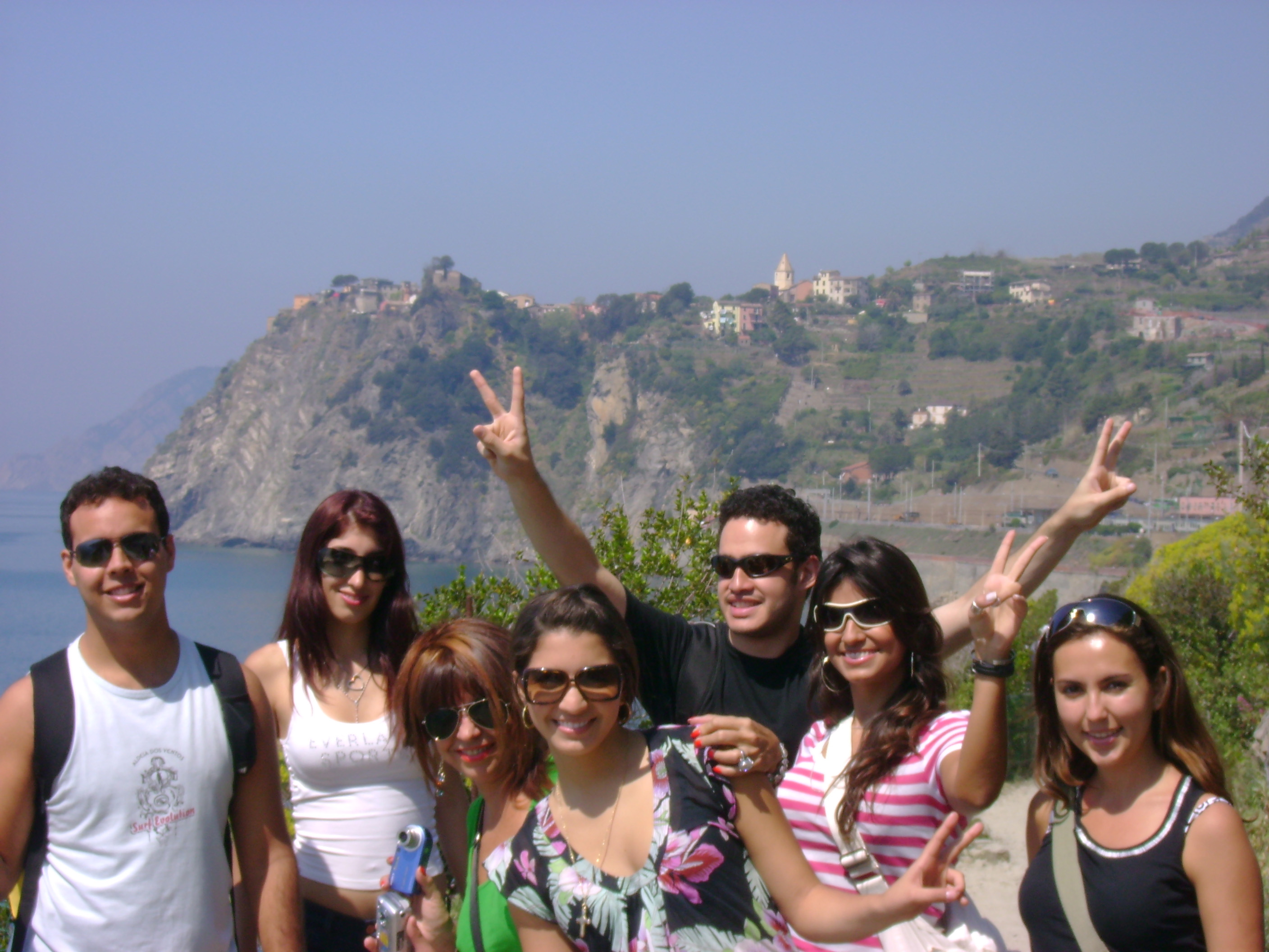 A group of students during an excurison